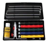 Lansky kit d'affûtage couteaux comprenant 5 pierres d'affûtage , pince de lame, guide des pierres d'affûtage, huile d'aiguisage, coffret de transport G