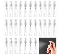 LANSKYLAN 80 Pcs Mini Vaporisateur 3ml Atomiseur de Parfum Rechargeable en Plastique Transparent pour Voyage - Pulvérisateur Portable pour Huile Essentielle et Échantillon
