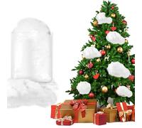 LANSKYLAN Neige Artificielle Noël 7,05 onces / 200 g Fausse Neige en Coton Fausse Neige Décoration Fluffy Neige Artificielle Décorative Déco Noël Fausse Neige Blanche pour Remplissage d'Arbre de Noël