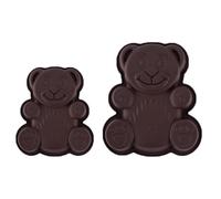 Lansls Moule Gateau, Moule Gateau Silicone, Moule Ourson Guimauve, Moule à Gâteau, En Silicone, Marron, Pour Gâteau, Glace, Chocolat, Pain, Dessert, Pudding, Sans Bpa, 1 Pièce, Un Grand Et Un Petit