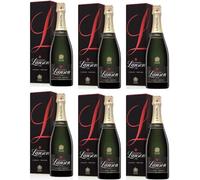 Lanson Black Creation avec étui - Lot de 6 bouteilles de 75 cl - Champagne