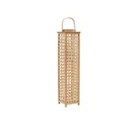 vidaXL Bougeoir suspendu photophore en bambou naturel