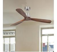 LANTAU DC Ventilateur de plafond noyer foncé non éclairé Ø 132 cm 33370DC