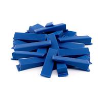 Lantelme 100 pcs. jeu de cales de montage cale en plastique pour fenêtres de construction couleur de montage de la porte bleu cale de la porte cale de la fenêtre 7057