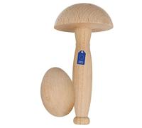 Lantelme 5021 - Kit d'accessoires de couture en bois de hêtre - Champignon à coudre - Bouchons de chaussettes - Aguignon mouche - Aide à la couture des chaussettes