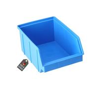 Lantelme Boîte empilable en plastique 150 mm x 210 mm x 100 mm - Couleur : bleu - Boîte de rangement fabriquée en Allemagne - Boîte de rangement pour atelier, entrepôt, garage - Boîte de rangement