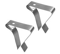 Lantelme Lot de 2 supports en acier inoxydable pour thermomètres - Support pour appareils analogiques numériques - Diamètre du trou : 3,8 mm - Clip pour barbecue, rôti, viande, steak - Thermomètre