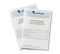 Lantelme Lot de 2 Thermomètres pour Réfrigérateur et Congélateur avec Carnet de Documentation Format A5 - Journal de Température 12 Mois - 3 Mesures par Jour