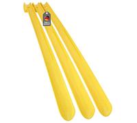 Lantelme Lot de 3 chausse-pied de 65cm | En plastique - Taille XXL | Long et stable | Aide à l'enfilage des chaussures de fabrication allemande (Jaune)