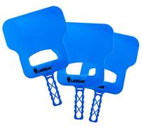 Lantelme Lot de 3 éventails de barbecue efficaces - 20 cm x 30 cm - Aide à l'allumage sans produits chimiques - Plumeau pour briquettes de charbon de bois - Faire briller en un tour de main pour