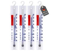 Lantelme Lot de 4 Réfrigérateur Congélateur, glace, armoire, thermomètre de refroidissement. Analogique Température anzige +/- 40 °C 4884