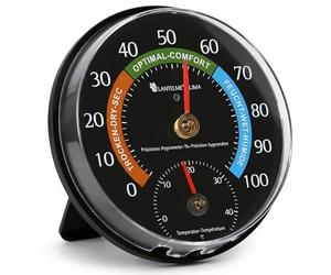 Lantelme Thermo-hygromètre - Système combiné hygromètre/thermomètre analogique pour intérieur ou extérieur