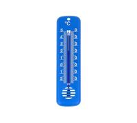 Lantelme Thermomètre d'intérieur et d'extérieur avec choix de couleur | 14 cm en plastique bleu | Thermomètre analogique Plage de mesure de -25 °C à 50 °C | Fabriqué en Allemagne