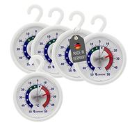 Lantelme Thermomètre monde 5 pièces thermomètre de réfrigérateur également pour crochet de congélateur et thermomètre de réfrigérateur autocollant 4951