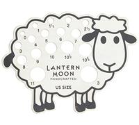 Lantern Moon Calibre d'aiguille à tricoter - Réversible US et métrique - Moutons plaqués argent - pour tailles de broches 2-9mm/0-13
