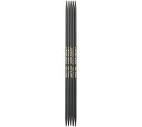 Lantern Moon Double Pointu Aiguilles, Bois, Noir, 20 cm, 3,5 mm, Set de 5 Pièces
