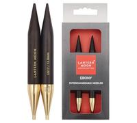 Lantern Moon Interchangeable Aiguille Conseils, Bois d'ébène, Noir, 13 cm, 12 mm, Set de 2 Pièces