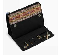 Lantern Moon - Lantern Moon Toile Noir (20x15cm) Faitmain Outil Trousse avec Magnétique Fermeture - 1 Ensemble