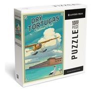 Lantern Press Dry Tortugas National Park, Floride, Lithographie, Puzzle de 1000 pièces pour adultes, fabriqué aux États-Unis, avec affiche de référence