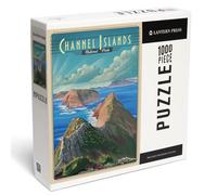 Lantern Press Parc national des îles anglo-normandes, Californie, lithographie série parc national, puzzle de 1000 pièces pour adultes, fabriqué aux États-Unis avec affiche de référence