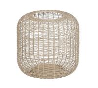 Lanterne 19,5 x 19,5 x 18,5 cm Bougeoir Crème Fer