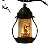Lanterne à bougie d'Halloween - Lanterne décorative en forme de crâne de citrouille | Pièces maîtresses de table à piles pour fête de vacances, cheminée, cour, porche, chambre à coucher, table