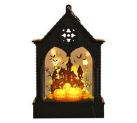 Lanterne à bougie LED d'Halloween - Lampe à thé à batterie vintage | Décoration de maison hantée et effrayante, accessoires d'Halloween pour usage intérieur extérieur, patio de jardin,