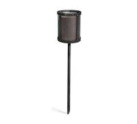 Lanterne à bougies de jardin BRUNO en acier noir 105cm