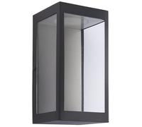Lanterne à cadre rectangulaire extérieur noire LED intégrée LAP Angel 4000K IP44 1000lm