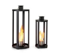 Lanterne à éthanol Fiamme Cilindro, 2 formats, brûleur en acier inoxydable, 0,3 litre, durée de combustion 4h
