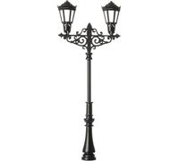 VIESSMANN Réverbère double ancien type lampe à gaz LED blanc chaud - HO 1/87 - V