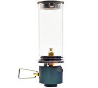 Lanterne à gaz, lanterne de gaz aux chandelles oniriques avec verre résistant à la chaleur, lampe avec vanne réglable, lumière pour le camping et la randonnée