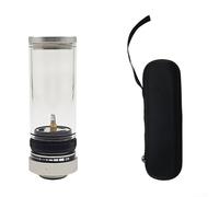 Lanterne à gaz pour camping et randonnée - Lumière d'ambiance extérieure portable avec interface de réservoir de gaz à cassette, construction en métal + verre, 15,6 cm (sans boîte à gaz, blanc)