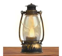 Lanterne à piles - Éclairage portable, éclairage d'urgence - Lampe de camping rechargeable en plein air - Design LED compact pour le jardin de lampe de poche multifonction, les voyages en plein air et