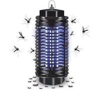 Lanterne anti moustiques UV FISHTEC 500V sans produit chimique 20 m² lumière violette à poser ou suspendre terrasse jardin Noir G