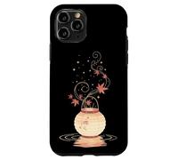 Lanterne Automne Feuilles Érable Art Japonais Minimal Coque pour iPhone 11 Pro