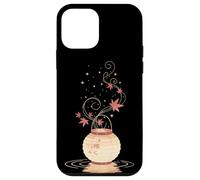 Lanterne Automne Feuilles Érable Art Japonais Minimal Coque pour iPhone 12 mini