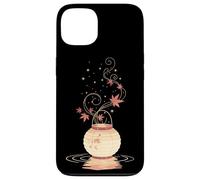 Lanterne Automne Feuilles Érable Art Japonais Minimal Coque pour iPhone 13