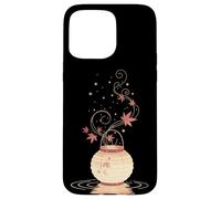 Lanterne Automne Feuilles Érable Art Japonais Minimal Coque pour iPhone 15 Pro Max