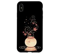 Lanterne Automne Feuilles Érable Art Japonais Minimal Coque pour iPhone XS Max