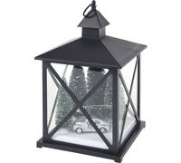 Lanterne avec minuterie, fonctionnant sur piles, décoration de Noël