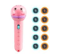 Lanterne avec projections amusantes - Lampe torche projecteur d'étoiles pour | Lampe à main portable avec 80 dessins animés, idéale pour l'apprentissage éducatif et le jeu d'ombres utilisation