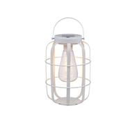Lanterne Blanc Fer H22xl14.5xL14.5cm