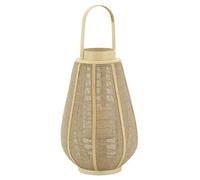 Lanterne bois et jute naturel H 41
