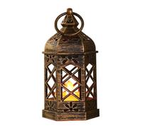 Lanterne Bougie,Lanterne Vintage avec Bougie LED Clignotante | Centre de Table Rétro pour Diwali Mariage Pâques Halloween Fête - Pour Mariage Pâques Halloween