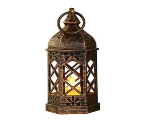 Lanterne Bougie,Lanterne Vintage avec Bougie LED Clignotante | Centre de Table Rétro pour Diwali Mariage Pâques Halloween Fête - Pour Mariage Pâques Halloween