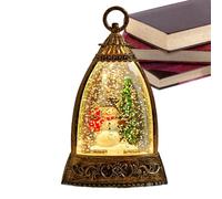 Lanterne boule à neige de Noël - Lampe scintillante à piles, décoration de vacances, éclairage pour Thanksgiving, fête d'anniversaire, bureaux, maison, bureau, cour, ferme pour personnes âgées | Accès