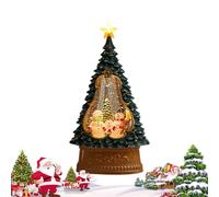 Lanterne Boule à Neige de Noël | Minuterie de 6 Heures Forme d'arbre - Lumière Globe à Neige Père Noël - pour Amis Adolescents Adultes Hommes Femmes Cheminée Salle à Manger Salon Appui de