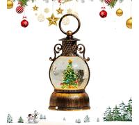 Lanterne Boule À Neige De Noël,Minuterie De 6 Heures Pour Vacances D'Hiver | Décoration De Boule À Neige Lumineuse De Noël - Pour Sous L'Arbre, Cheminée, Salon, Chambre, Appui De Fenêtre, Amis, Adoles