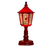 Lanterne boule à neige de vacances - Lumière tempête à paillettes de 20,3 cm, décoration électronique sans eau, éclairage LED blanc chaud | Table de cheminée de Noël, affichage de porche, intérieur et